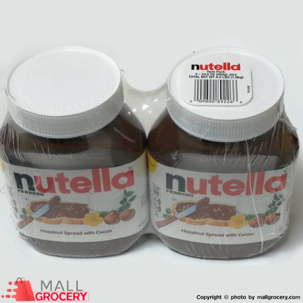 Nutella-Hazelnut Spread With Cocoa 33.5 Oz Bottle Twin Pack
