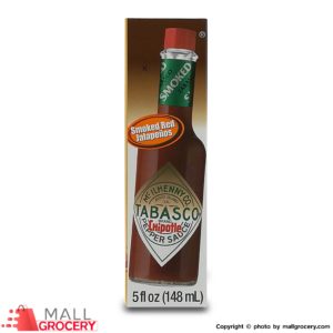 Tabasco-Chipotle Pepper Sauce Smoked Red Jalapenos 5 Fl Oz 148 Gr