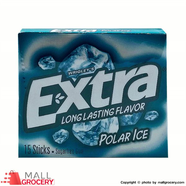 Extra-Gum Polar Ice Long-Lasting Flavor 15 Sticks x 2.7 Gr Blue