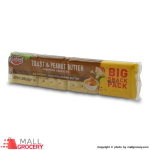 Keebler-Toast Peanut Butter Sandwich Crackers Big Snack Pack 2 Oz 51 Gr