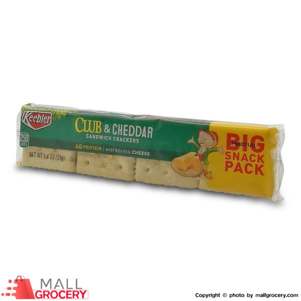Keebler-Club Cheddar Sandwich Crackers Big Snack Pack 2 Oz 51 Gr