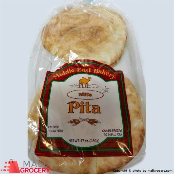 Pita-White Bread Middle East Bakery 10 Small Pita 17 Oz