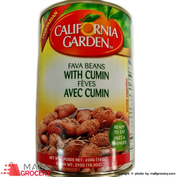 California Garden-Fava Beans With Cumin 450 Gr 16 Oz