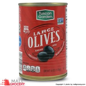 Tuscan Garden-Large Olives Black Ripe Pitted 6 Oz 170 Gr