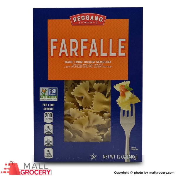 Reggano-Farfalle Pasta 12 Oz 340 Gr