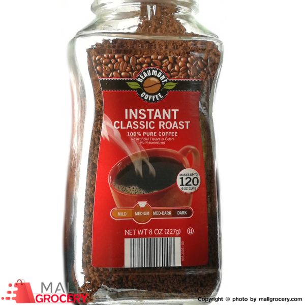 Beaumont Coffee-Instant Classic Roast 8 Oz
