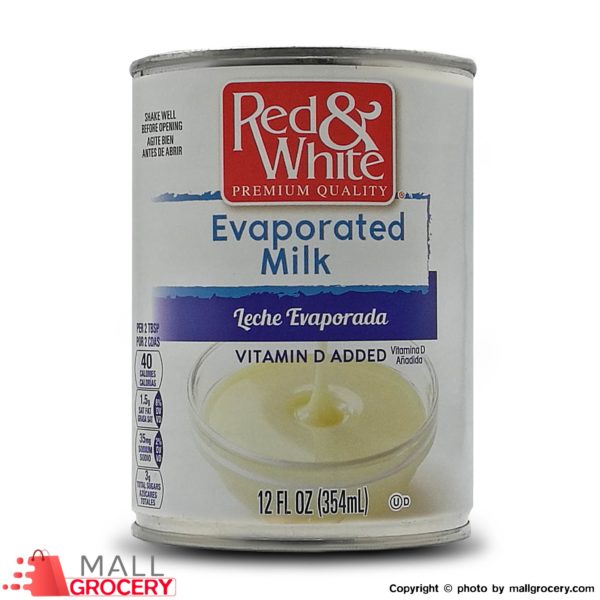 Red White-Evaporated Milk Vitamin D Added 12 Fl Oz 354 Ml