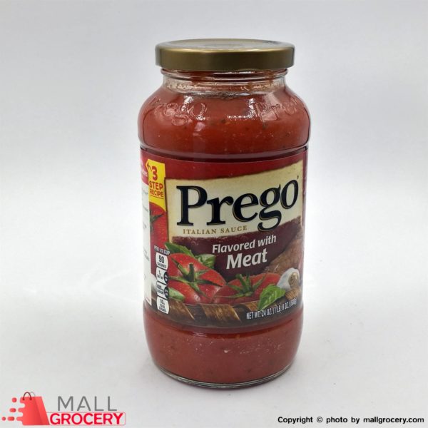Prego-Italian Sauce Flavored With Meat 24 Oz 680 G