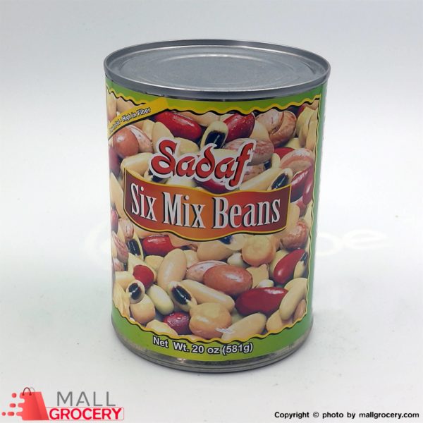 Sadaf-Six Mix Beans 20 Oz 581 Gr
