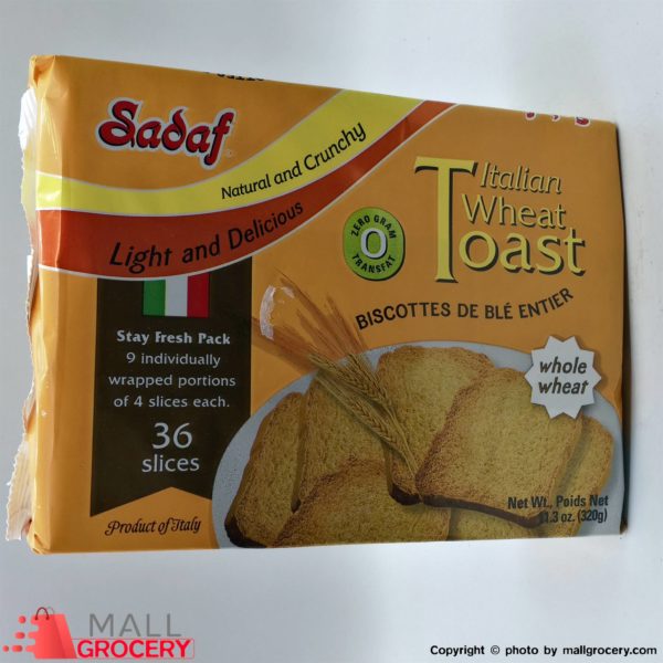 Sadaf-Italian Wheat Toast - 36 Slices - 11.3 Oz 320 Gr