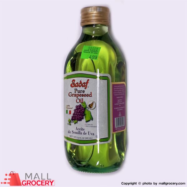 Sadaf-Pure Grapeseed Oil 500 Ml - 0.9 Fl Oz