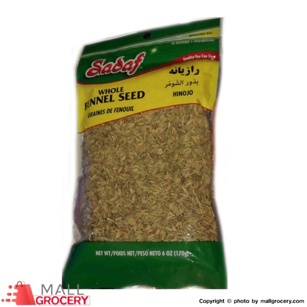 Sadaf-Whole Fennel Seed 6 Oz 170 Gr