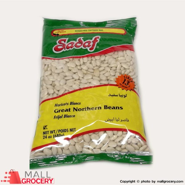 Sadaf-Great Northern Beans 24 Oz 680 Gr