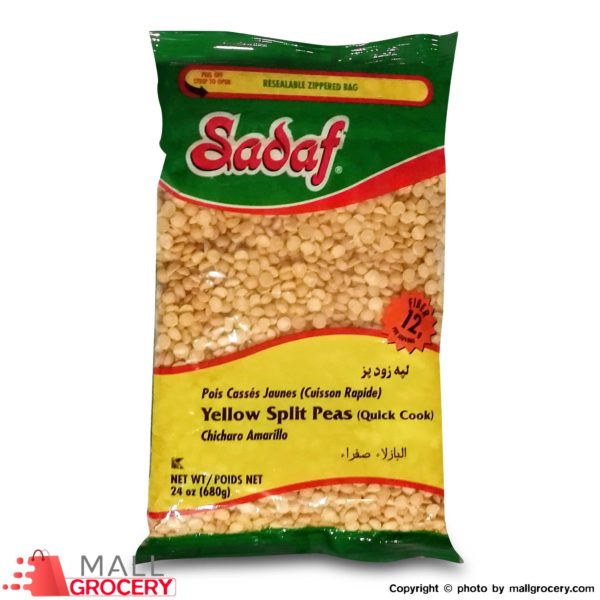 Sadaf-Yellow Split Peas 24 Oz 680 Gr