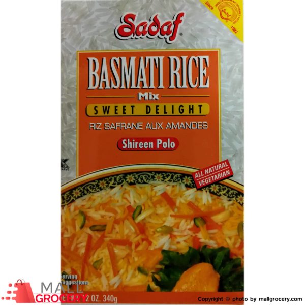 Sadaf-Basmati Rice Mix Sweet Delight - Shireen Polo 12 Oz