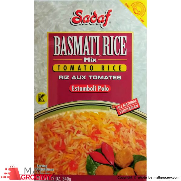 Sadaf-Basmati Rice Mix Tomato Rice - Estamboli Polo 12 Oz