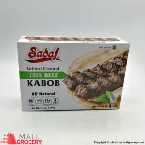Sadaf-Grilled Ground 100 Beef - Kabob 7.2 Oz 204 Gr