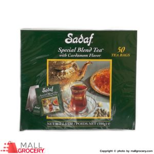 Sadaf-Special Blend Tea Cardamom 50 Tea Bags 100 Gr