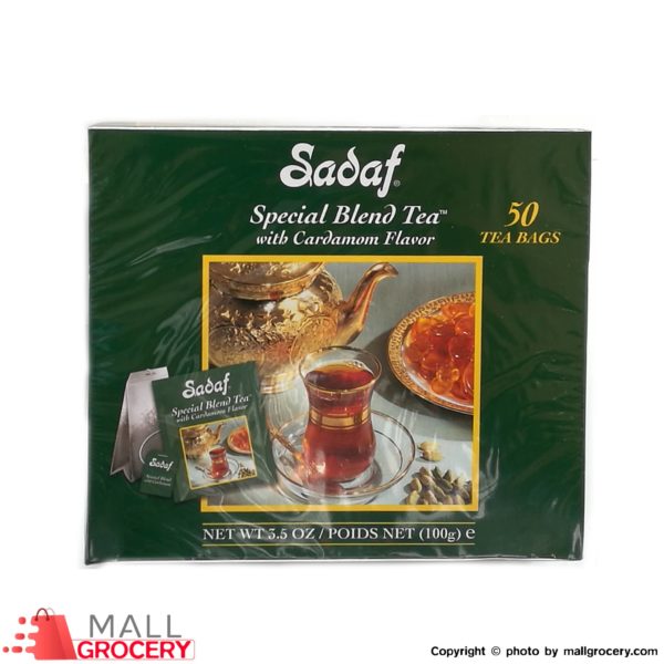 Sadaf-Special Blend Tea Cardamom 50 Tea Bags 100 Gr