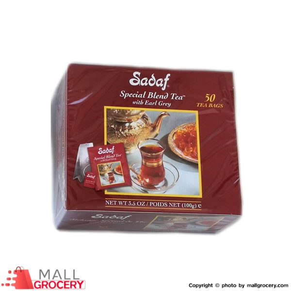 Sadaf-Special Blend Tea With Earl Grey 50 Tea Bags 100 Gr 3.5 Oz