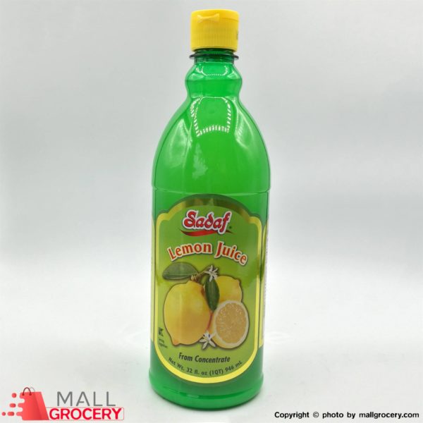 Sadaf-Lemon Juice From Concentrate 32 Fl Oz 946 Ml