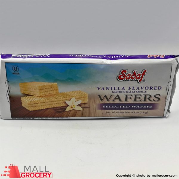 Sadaf-Vanilla Flavored Wafers 8.8 Oz 250 Gr