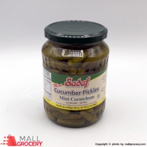 Sadaf-Cucumbers Pickles- Mini Cornichons 24 Oz 680 Gr
