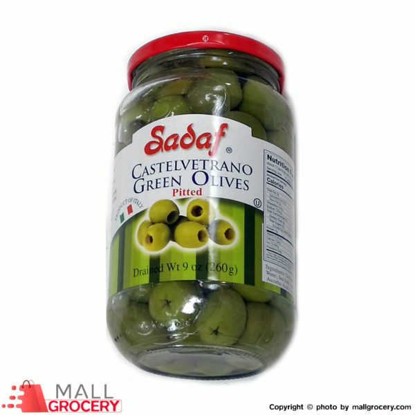 Sadaf-Castelvetrano Green Olives Pitted 9 Oz