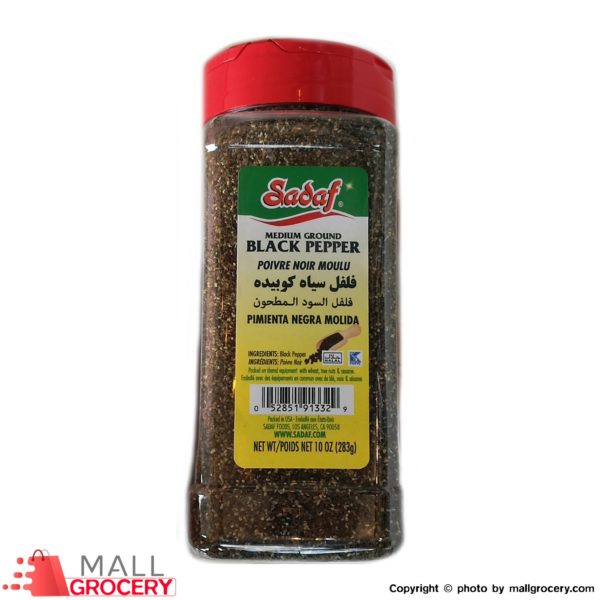 Sadaf-Black Pepper Medium Ground 10 Oz 283 Gr
