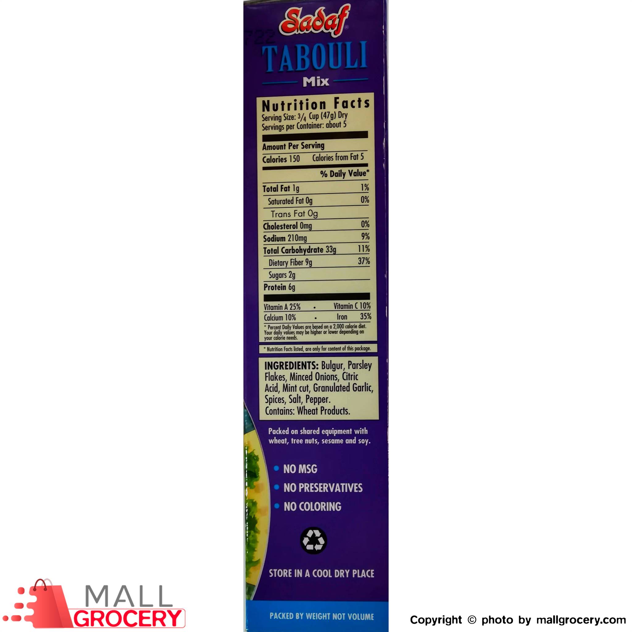 Sadaf-Tabouli Mix 9 Oz 255 Gr - Image 2