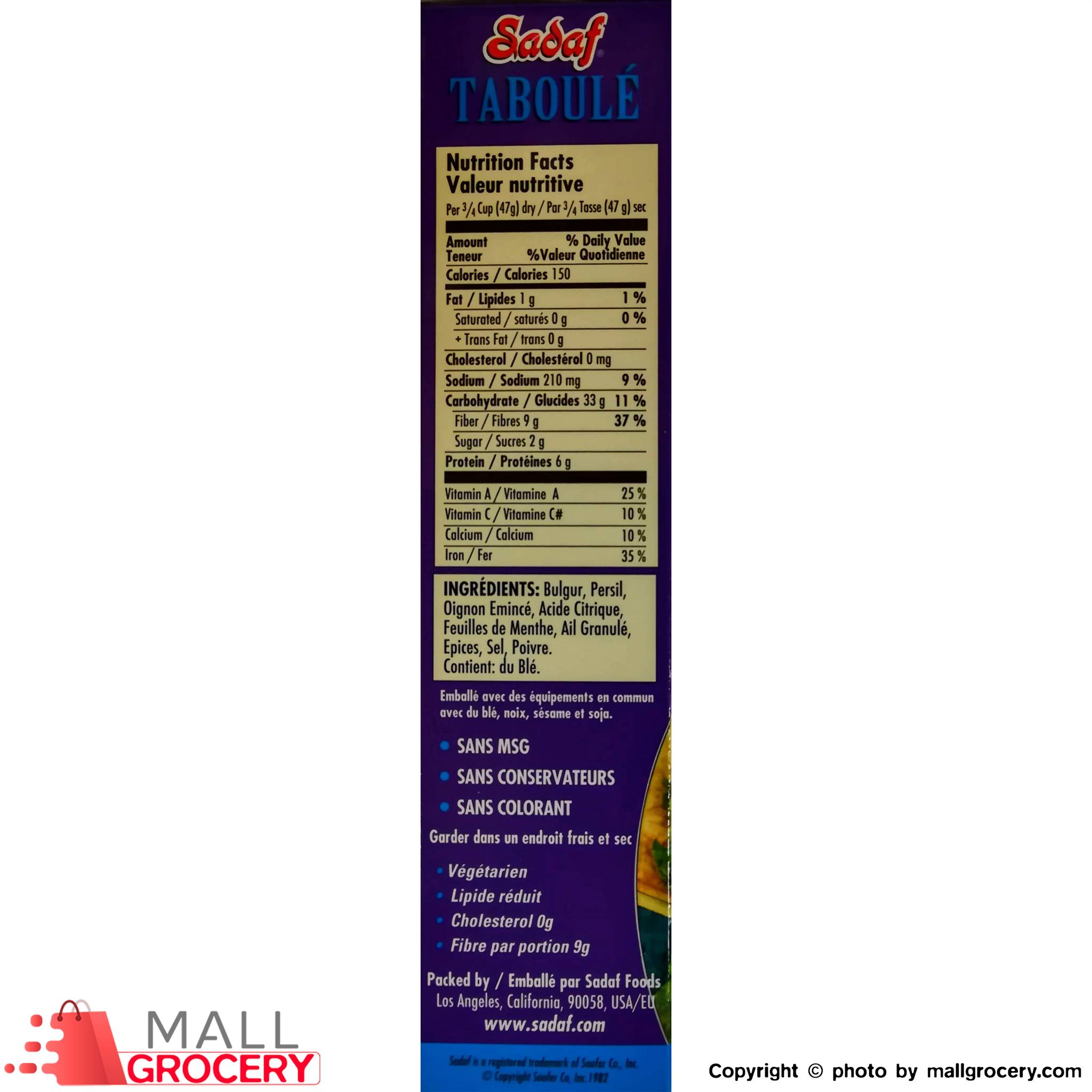 Sadaf-Tabouli Mix 9 Oz 255 Gr - Image 4