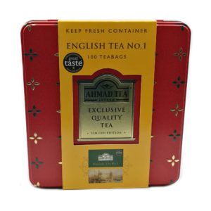 Ahmad-Tea English Bag No.1 100 Red Metal Container
