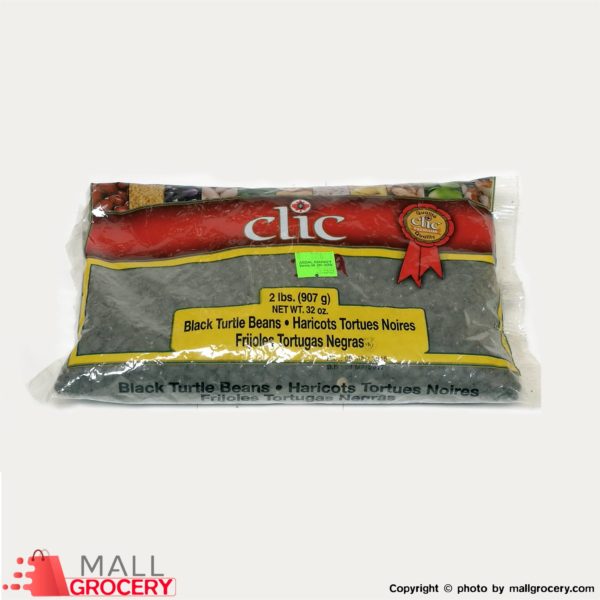 Clic-Black Turtle Beans Haricots Tortues Noires 32 Oz