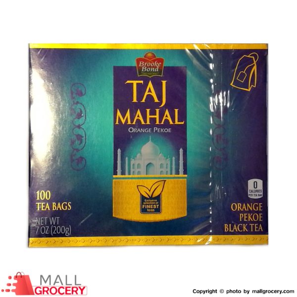 Brooke Bond Taj Mahal-Orange Pekoe 100 Tea Bags 7 Oz