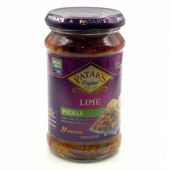 Patak s-Lime Pickle Tart Relish Mustard 10 Oz 283 Gr Spices Medium India