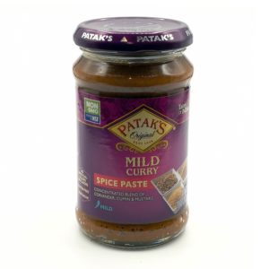 Patak s-Mild Curry Concentrated Blend Coriander Cumin Mustard 10 Oz 283 Gr Spices Mild India