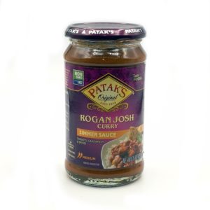 Patak s-Rogan Josh Simmer Sauce Tomato Cardamom Spices Medium - 15 Oz 425 Gr Tastes Of India