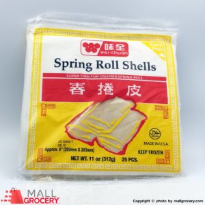 Wei chuan- 25 Pcs Spring Rool Shells 11 Oz 312 G