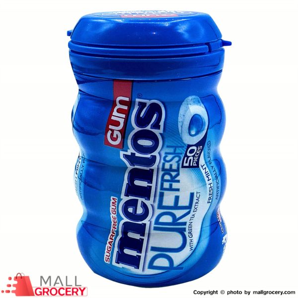 Mentos-Gum Blue Pure Fresh Mint Sugar Free 50 Psc x 2 Gr