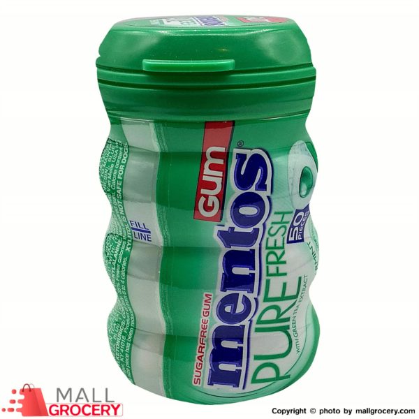 Mentos-Gum Green Tea Spearmint Pure Fresh Sugar Free 50 Psc x 2 Gr