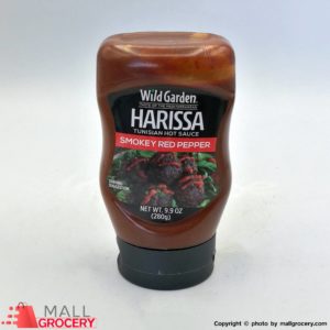 Wild Garden-Harissa Tunisian Hot Sauce - Smokey Red Pepper 9.9 Oz 283 Gr