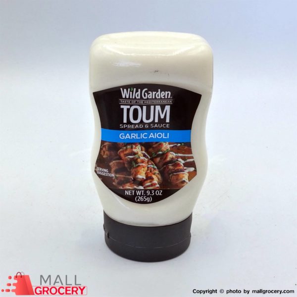 Wild Garden-Toum Spread Sauce - Garlic Aioli 9.3 Oz 265 Gr