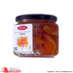 Saradis-Greek Traditional Fruit Sweets In Syrup Orange 16 Oz