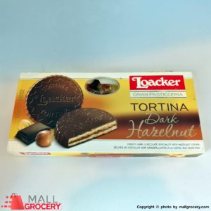 Loacker-Tortina Dark Hazelnut Biscuit 441 Oz 125 Gr