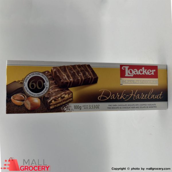 Loacker-Gran Pasticceria Dark Hazelnut 3.53 Oz 100 Gr