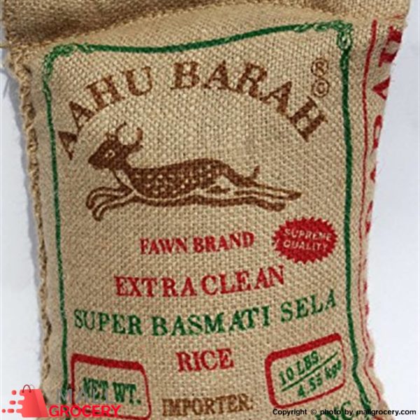 Aahu Barah-Basmati Sela Rice 10 Lb
