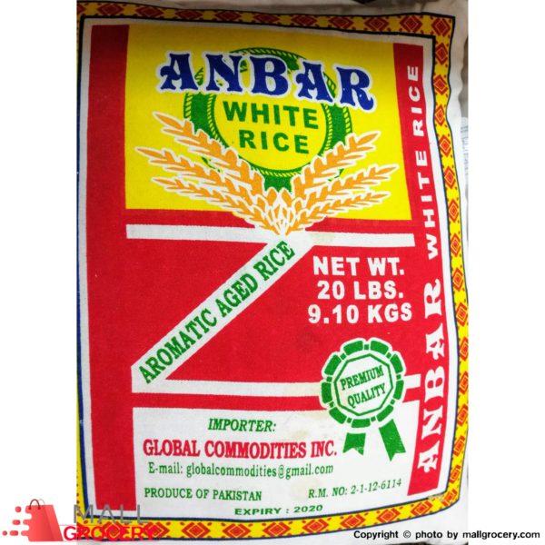 Anbar-White Rice - Aromatic Aged Rice 9.10 Kgs