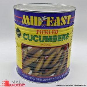 Mid East-Pickled Cucumbers In Brine 106 Oz 3 Kg