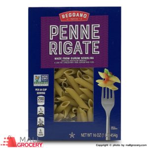 Reggano-Penne Rigate Pasta 16 Oz 454 Gr
