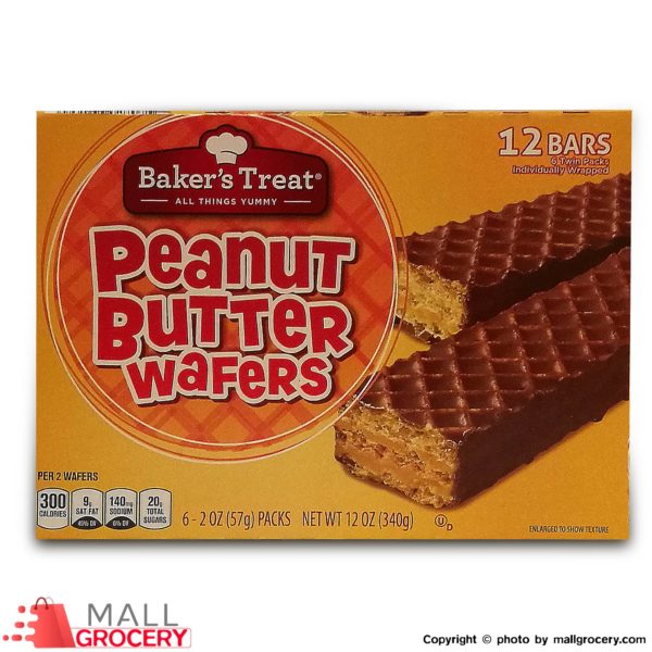 Baker s Treat Peanut Butter Wafers 6x2 Oz 56 Gr